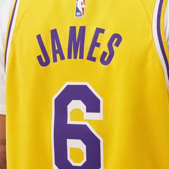 Nike LeBron James Los Angeles Lakers Swingman Jersey #6 CW3669-738 NEW - Picture 7 of 7